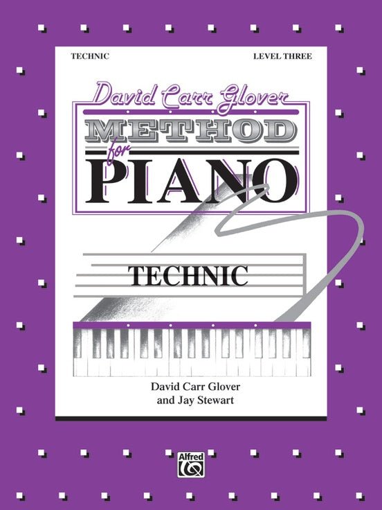 David Carr Glover Method for Piano: Technic, Level 3 Alfred Music Publishing Music Books for sale canada