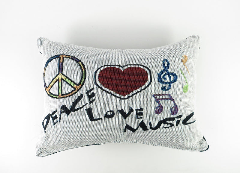 Decorative Musical Pillows Peace Love Music Music Treasures Novelty for sale canada