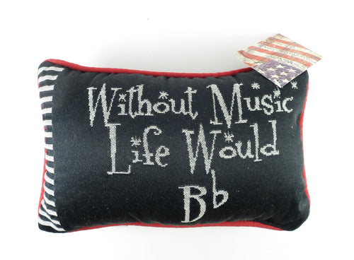 Decorative Musical Pillows Without Music Life Would Bb Music Treasures Novelty for sale canada