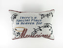 Decorative Musical Pillows There's a Special Place in Heaven for Musicians Music Treasures Novelty for sale canada