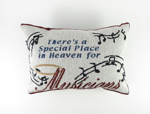 Decorative Musical Pillows There's a Special Place in Heaven for Musicians Music Treasures Novelty for sale canada