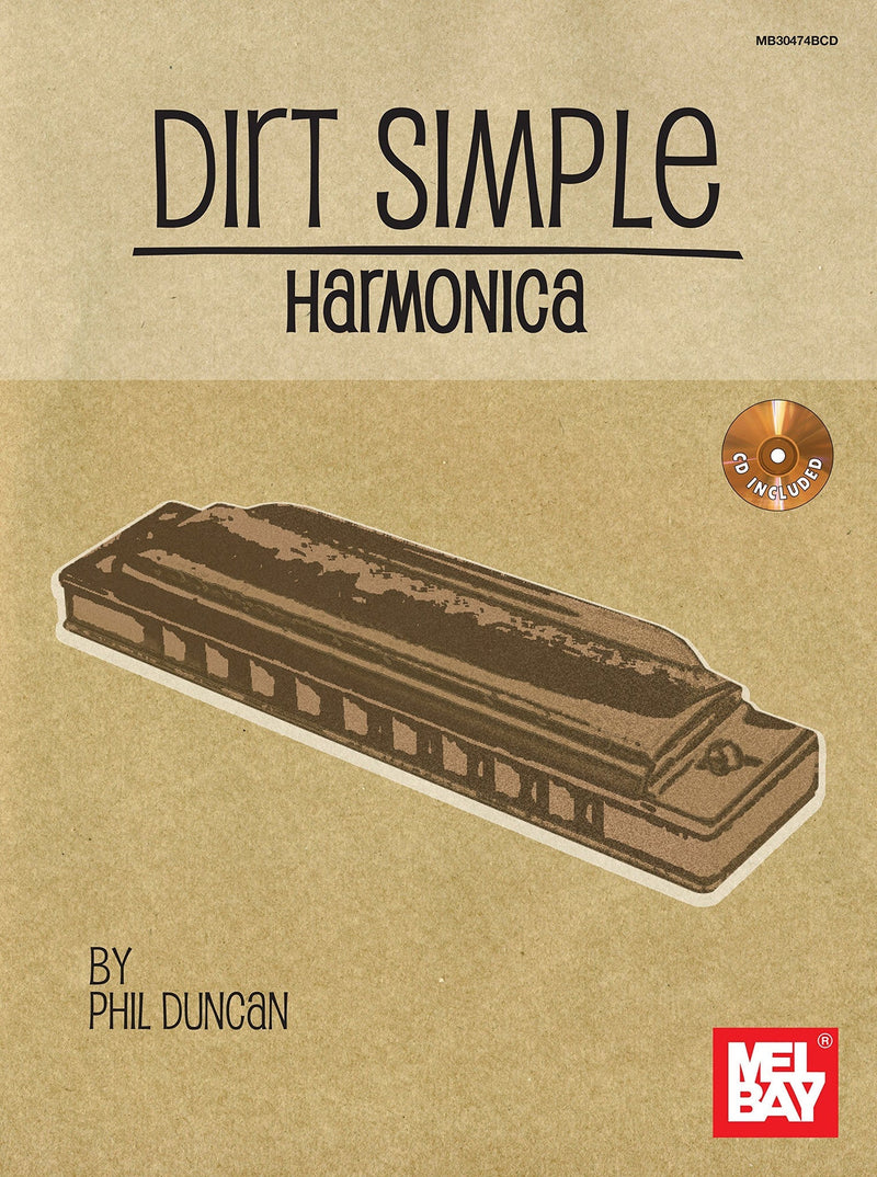 Dirt Simple Harmonica (Book & CD) Mel Bay Publications, Inc. Music Books for sale canada