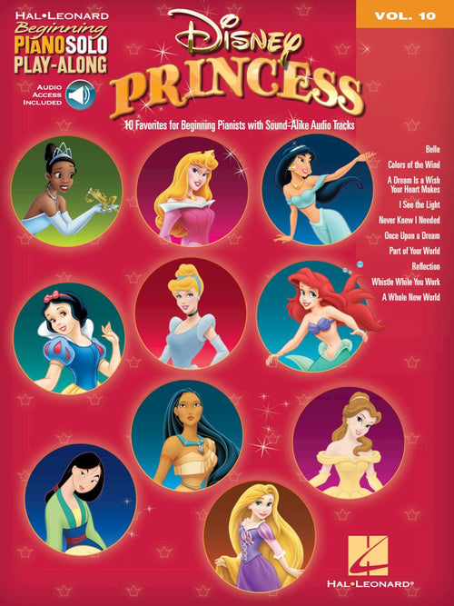Disney Princess Beginning Piano Solo Play-Along Volume 10 Default Hal Leonard Corporation Music Books for sale canada