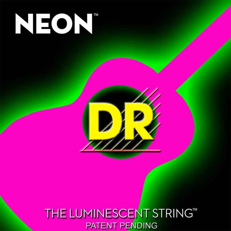 DR Neon Acoustic Guitar Strings, Luminescent 12-54 DR Guitar Accessories for sale canada