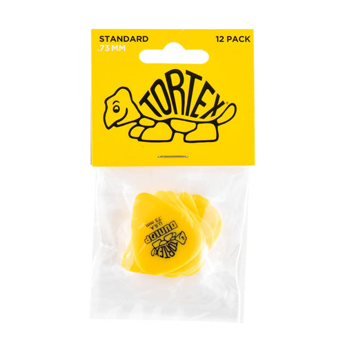 Dunlop TORTEX® STANDARD Guitar Picks (12 Pack) Yellow 0.73mm Jim Dunlop Guitar Accessories for sale canada