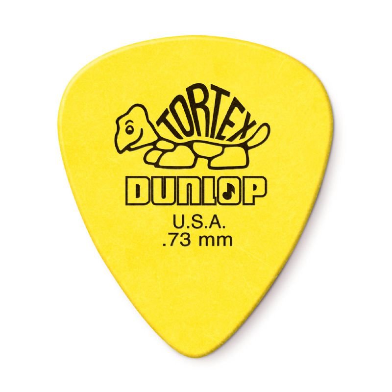 Dunlop TORTEX® STANDARD Guitar Picks (12 Pack) Yellow 0.73mm Jim Dunlop Guitar Accessories for sale canada