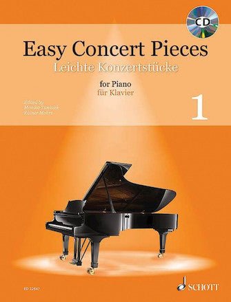 Easy Concert Pieces For Piano, Volume 1 (Book & CD) Hal Leonard Corporation Music Books for sale canada
