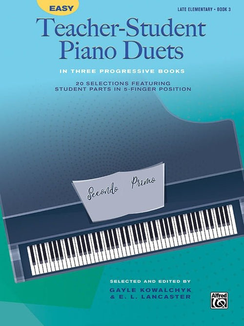 Easy Teacher-Student Piano Duets, Book 3 Alfred Music Publishing Music Books for sale canada