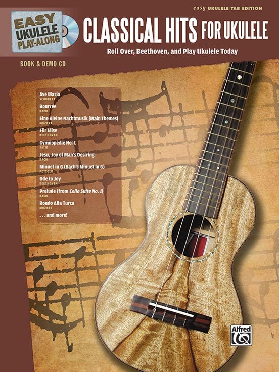 Easy Ukulele Play- Along, Classical Hits for Ukulele Alfred Music Publishing Music Books for sale canada