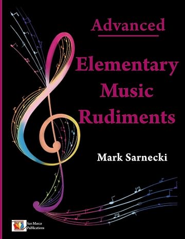 Elementary Music Rudiments Advanced - Mark Sarnecki San Marco Publications Music Books for sale canada
