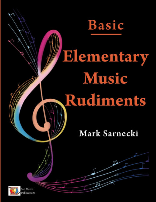 Elementary Music Rudiments Basic - Mark Sarnecki San Marco Publications Music Books for sale canada