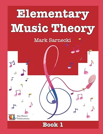 Elementary Music Theory Book 1 - Mark Sarnecki San Marco Publications Music Books for sale canada