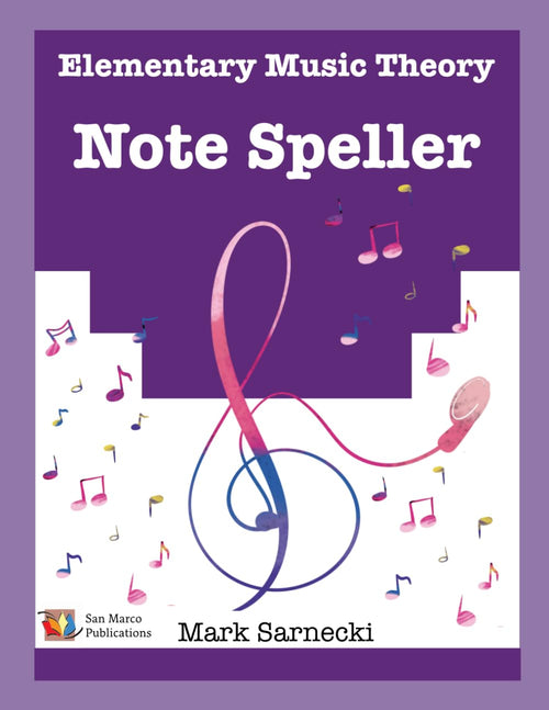 Elementary Music Theory Note Speller - Mark Sarnecki San Marco Publications Music Books for sale canada