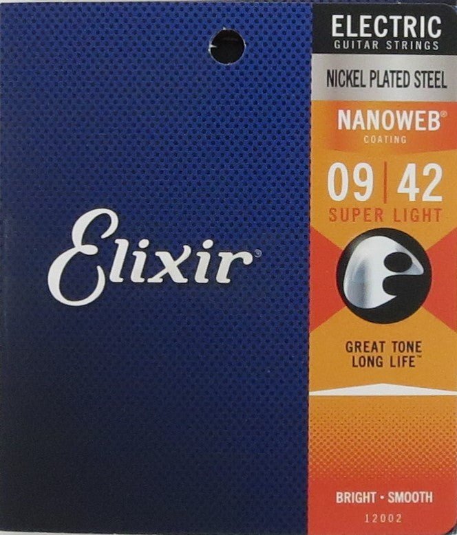 Elixir NANOWEB Electric Guitar Strings Super Light .009-.042 Elixir Guitar Accessories for sale canada