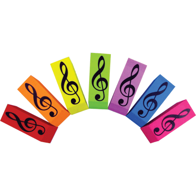 Erasers G-Clef Blue Aim Gifts Novelty for sale canada