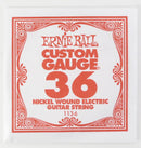Ernie Ball 1136 Nickel Wound Electric Custom Gauge Electric Guitar String - 0.036 Ernie Ball Guitar Accessories for sale canada