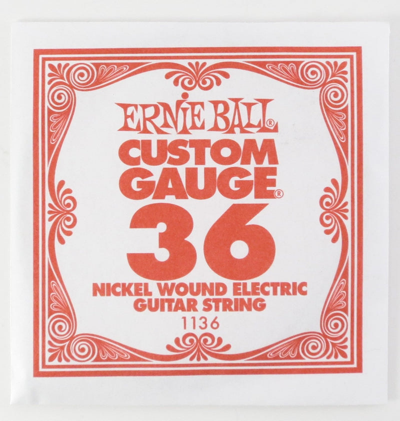 Ernie Ball 1136 Nickel Wound Electric Custom Gauge Electric Guitar String - 0.036 Ernie Ball Guitar Accessories for sale canada