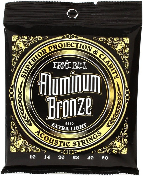 Ernie Ball Aluminum Bronze Acoustic Guitar Strings Extra Light / 10-50 Ernie Ball Guitar Accessories for sale canada