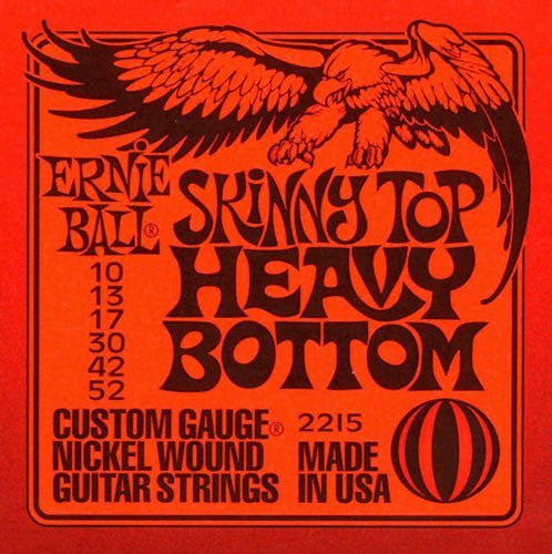 Ernie Ball Custom Gauge Nickel Wound Electric Guitar Strings Skinny Top Heavy Bottom 10-52 Ernie Ball Guitar Accessories for sale canada