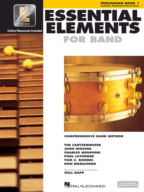 ESSENTIAL ELEMENTS FOR BAND – PERCUSSION/KEYBOARD PERCUSSION BOOK 1 WITH EEI Default Hal Leonard Corporation Music Books for sale canada