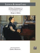 Essential Keyboard Etudes, Baroque to Modern Alfred Music Publishing Music Books for sale canada