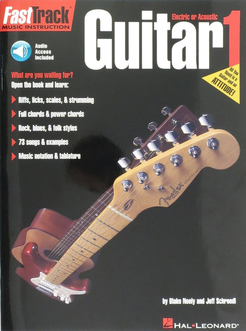 FastTrack Guitar Method, Book 1 Book & Audio Access Hal Leonard Corporation Music Books for sale canada