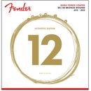 Fender DURA-TONE® COATED 80/20 Bronze Wound Guitar Strings .012-.052 Fender Guitar Accessories for sale canada