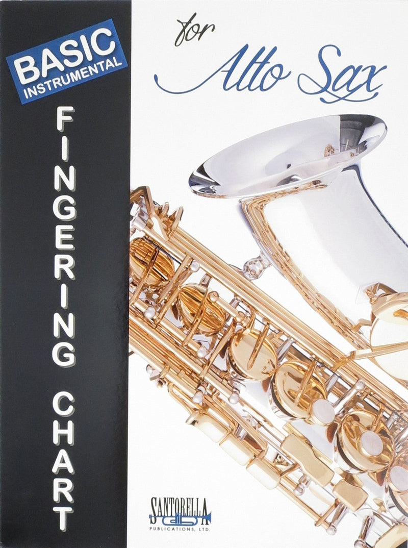 Fingering Chart for Alto Sax Santorella Publications Music Books for sale canada