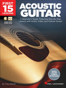First 15 Lessons Acoustic Guitar, (Book & Audio/Video) Hal Leonard Corporation Music Books for sale canada