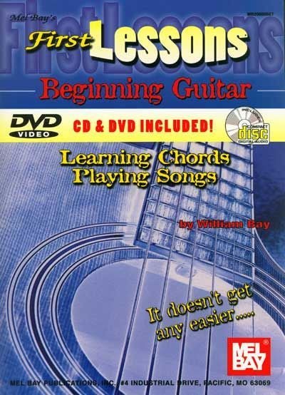 First Lessons Beginning Guitar: Learning Chords/Playing Songs Book & CD/DVD Mel Bay Publications, Inc. Music Books for sale canada