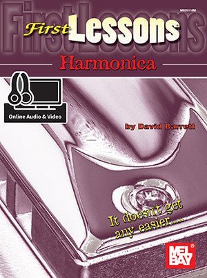 First Lessons Harmonica (Book + Online Audio/Video) Mel Bay Publications, Inc. Music Books for sale canada