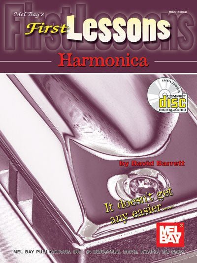 First Lessons Harmonica (Book/CD Set) Default Mel Bay Publications, Inc. Music Books for sale canada