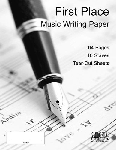First Place Music Writing Paper Santorella Publications Manuscript paper for sale canada