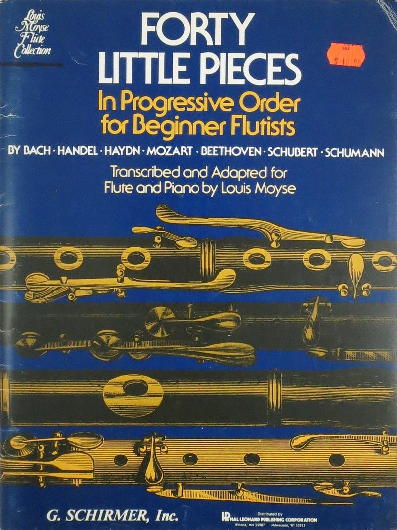 FORTY (40) LITTLE PIECES for Flute & Piano Used Hal Leonard Corporation Music Books for sale canada