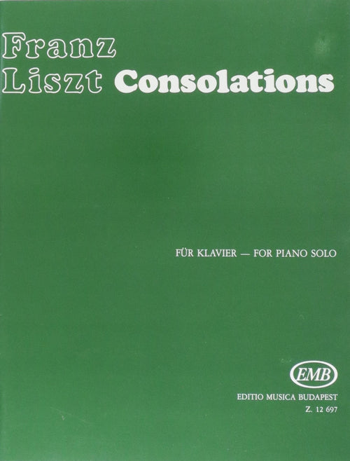 Franz Liszt, Consolations For the Piano Hal Leonard Corporation Music Books for sale canada