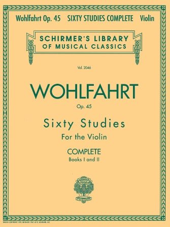 Franz Wohlfahrt - 60 Studies, Op. 45 Complete Books 1 and 2 for Violin Hal Leonard Corporation Music Books for sale canada