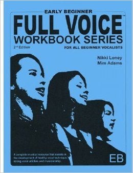 Full Voice Workbook Series Early Beginner Full Voice Music Music Books for sale canada
