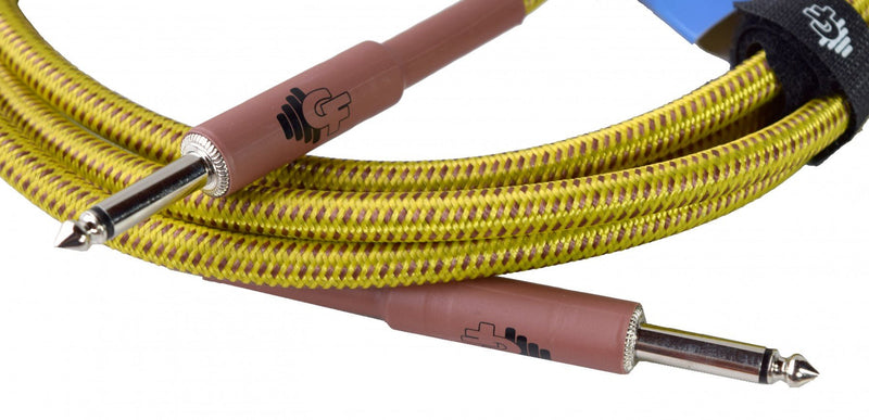 GF FAT-TWEED (VINTAGE) INSTRUMENT CABLE - 10 FEET Groove Factory Accessories for sale canada