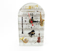 Glass Music Desk Clock Music Treasures Novelty for sale canada