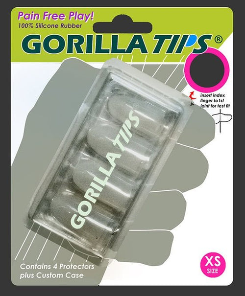 Gorilla Tips Fingertip Protectors Clear Size Extra Small Alfred Music Publishing Guitar Accessories for sale canada