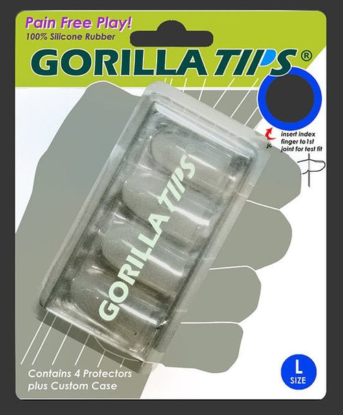 Gorilla Tips Fingertip Protectors Clear Size Large Alfred Music Publishing Guitar Accessories for sale canada