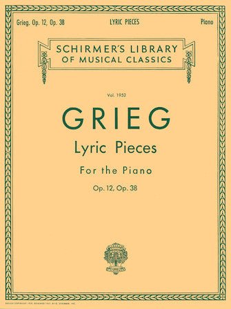 Grieg, Lyric Pieces, Vol. 1952: Op. 12, Op.38 For the Piano Default Hal Leonard Corporation Music Books for sale canada