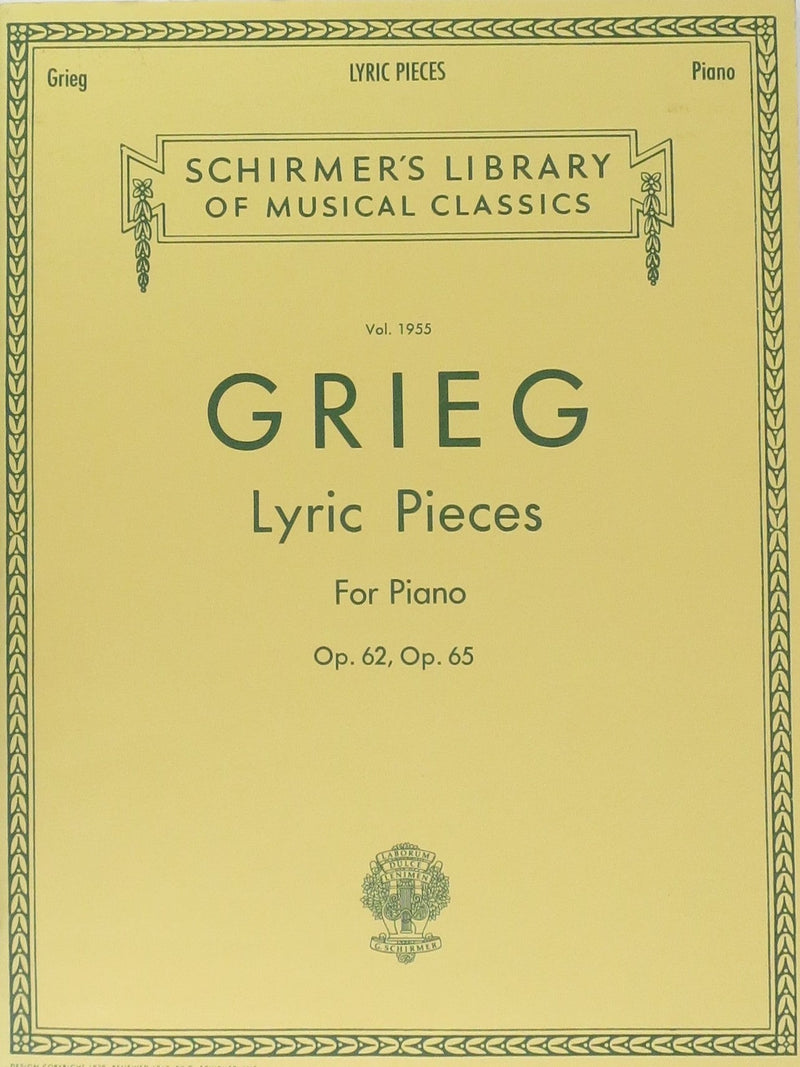 Grieg, Lyric Pieces, Vol. 1955: Op. 62, Op.65 For the Piano Default Hal Leonard Corporation Music Books for sale canada