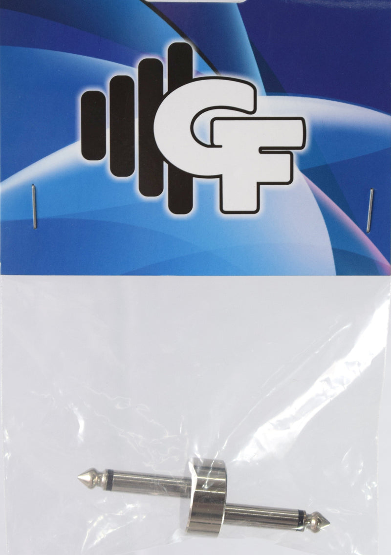 Groove Factory GRF CONNECTOR FOR PEDALS - 1/4 MALE X 1/4 MALE -Chrome Groove Factory Connector for sale canada