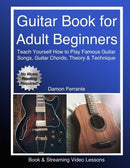 Guitar Book for Adult Beginners -Book only Damon Ferrante Music Books for sale canada