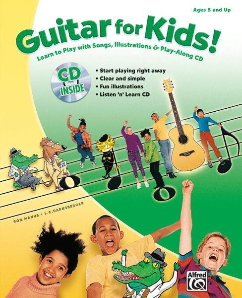 Guitar for Kids! Learn to Play with Songs, Illustrations & Play-Along CD Default Alfred Music Publishing Music Books for sale canada