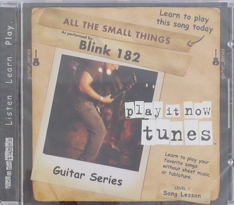 Guitar Series: All The Small Things as Performed by Blink 182 Talking Tabs CD for sale canada
