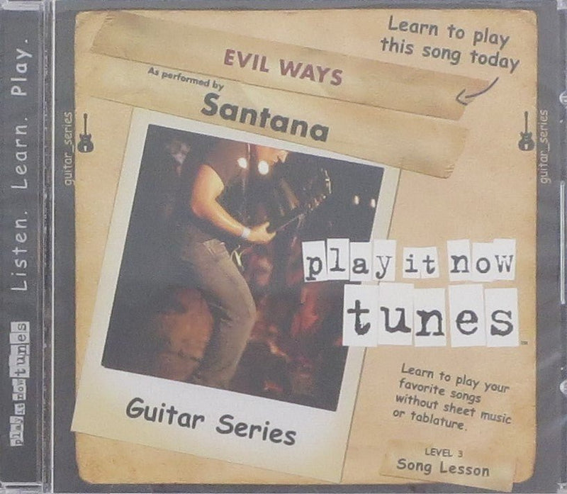 Guitar Series: Evil Ways as Performed by Santana Talking Tabs CD for sale canada