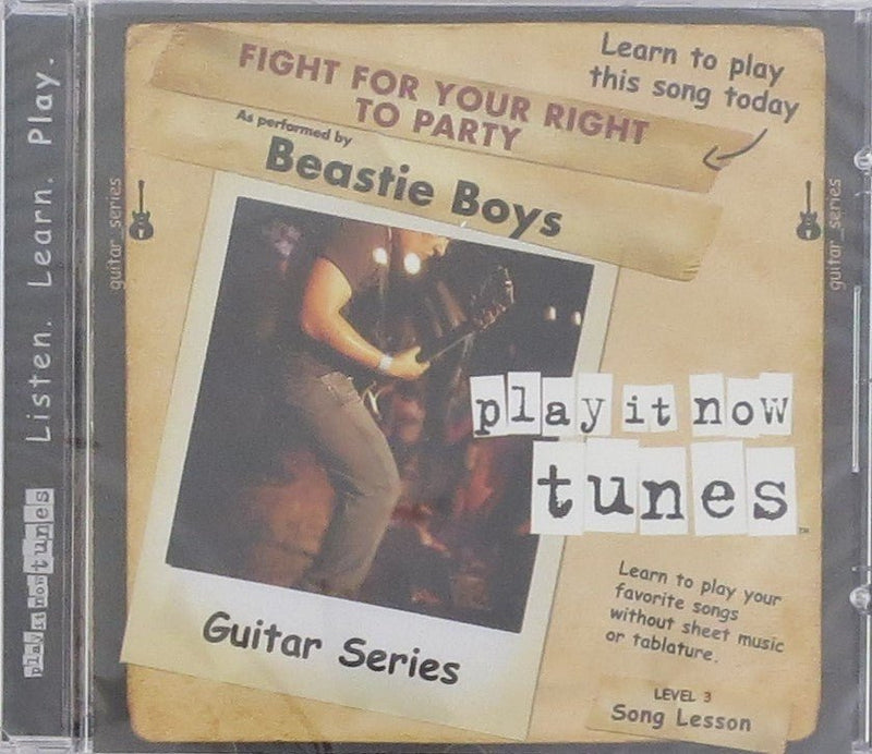 Guitar Series: Fight For Your Right To Party as Performed by Beastie Boys Talking Tabs CD for sale canada