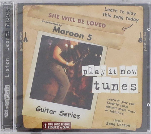 Guitar Series: She Will Be Loved as Performed by Maroon 5 Talking Tabs CD for sale canada